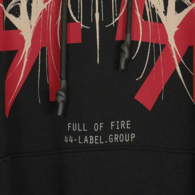 【中古】未使用品 フォーティーフォーレーベルグループ 44 LABEL GROUP STAY POSITIVE HOODIE フーディ パーカー S_4