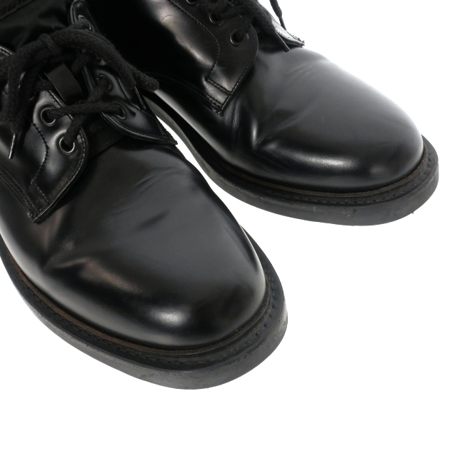 プラダ ３９サイズ エナメル レースアップ レザーシューズ 革靴 ブラック PRADA - イタリア製 プラダ PRADA エナメルレザー レースアップ