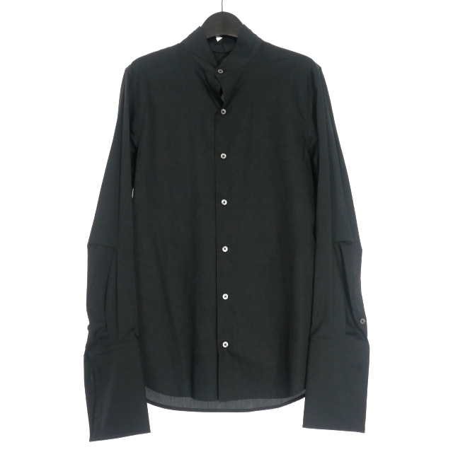 【中古】未使用品 アンドゥムルメステール ANN DEMEULEMEESTER 23AW Reynard リバースカラー スタンダードシャツ 44