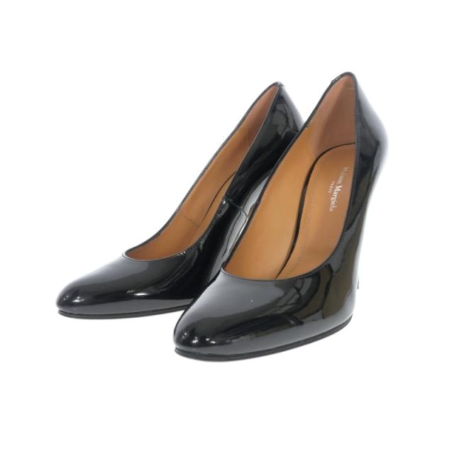 【中古】未使用品 メゾンマルジェラ 22 Maison Margiela 22 22AW パテントレザー ハイヒールパンプス 37 ブラック 黒
