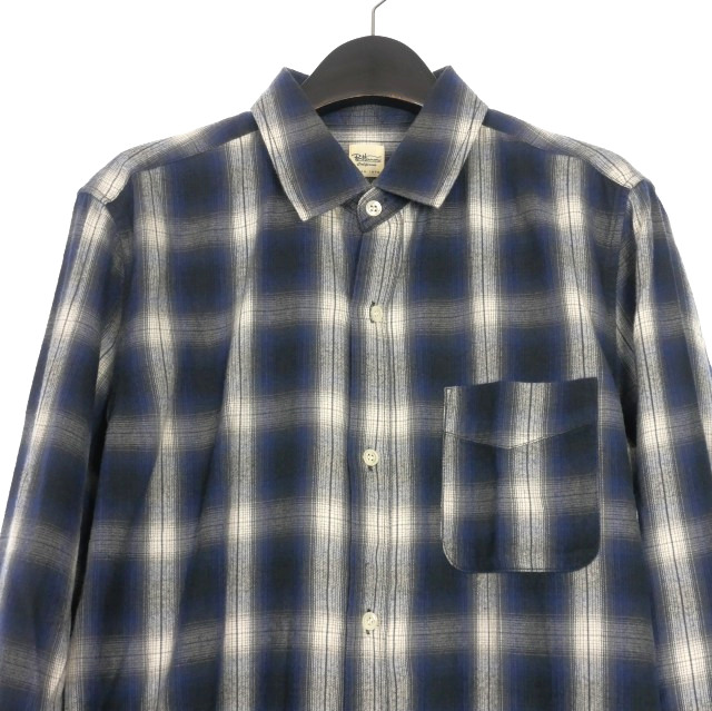 中古】ロンハーマン Ron Herman オンブレチェックシャツ 長袖 M