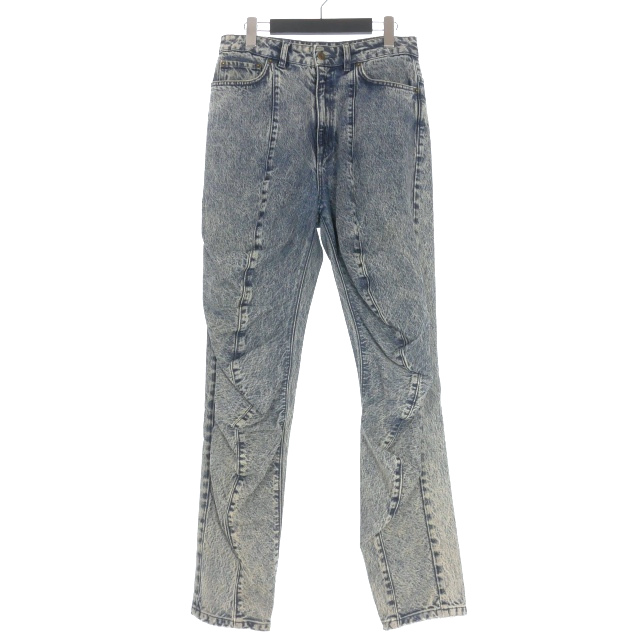 【中古】ワイプロジェクト Y/PROJECT Stonewash Ruffle Jeans ストーンウォッシュ ラッフルジーンズ デニムパンツ M