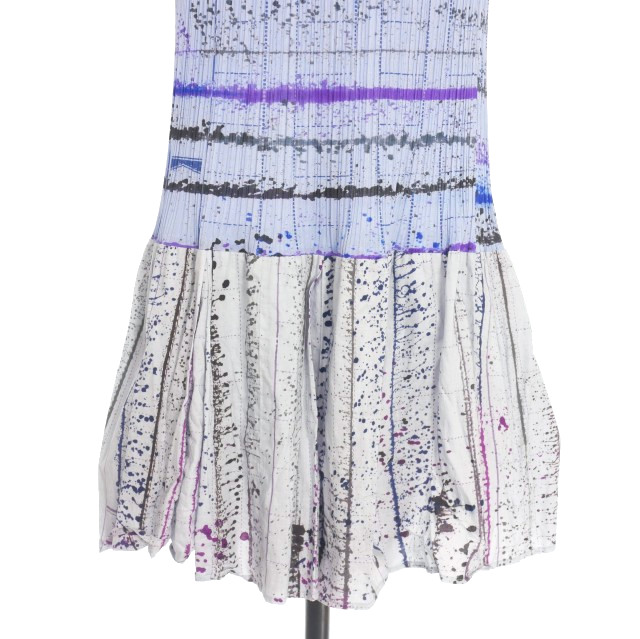 美品 PLEATS PLEASE プリーツプリーズ 総柄 スカート プリーツプリーズ ロングスカート3 中古】プリーツプリーズ PLEATS