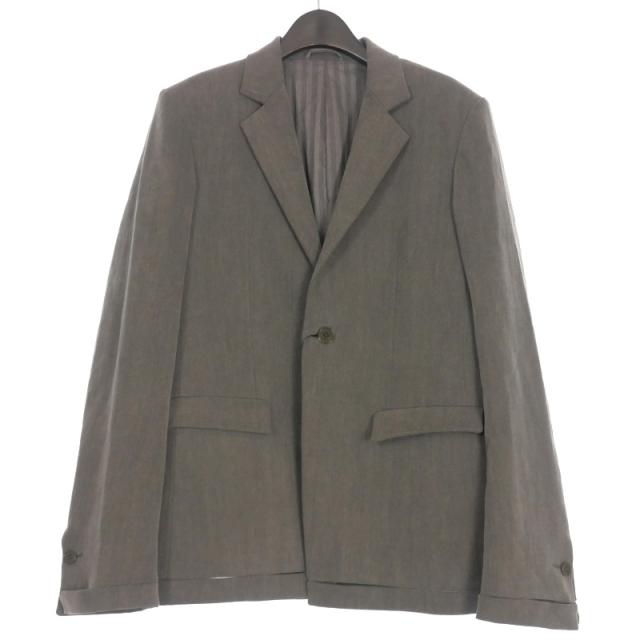 【中古】未使用品 カング KANG  MODULAR HEM JACKET テーラードジャケット ブレザー 48 オフブラック 黒 M/J-001-MO