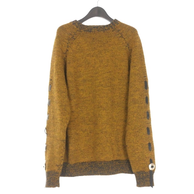 【中古】トーガ TOGA VIRILIS 22AW CONCHO KNIT PULLOVER コンチョニットプルオーバー セーター 46 イエロー