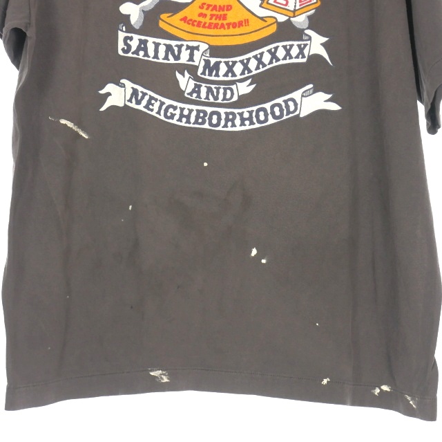 【中古】未使用品 セントマイケル SAINTMICHAEL × NEIGHBORHOOD 25SS STHD. SS TEE PRAY Tシャツ カットソー 半袖 XL_3
