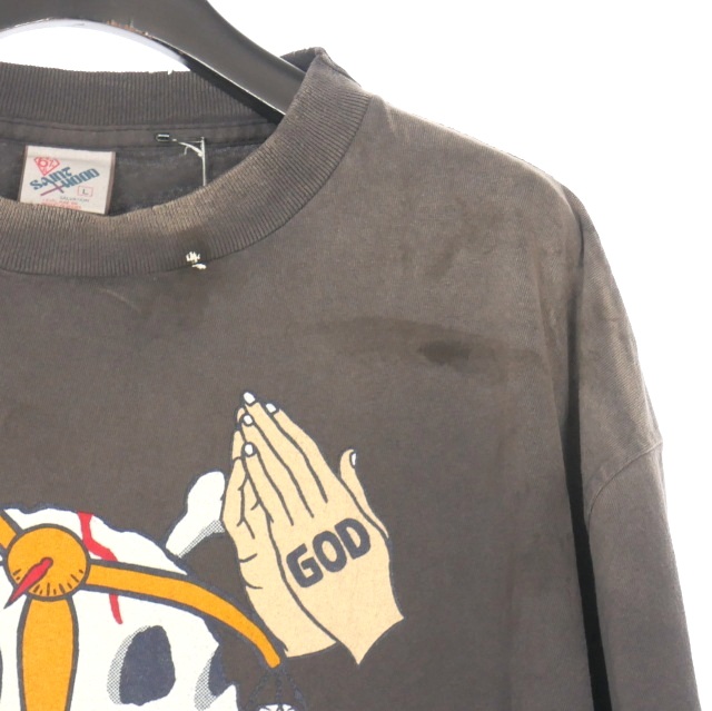 【中古】未使用品 セントマイケル SAINTMICHAEL × NEIGHBORHOOD 25SS STHD. SS TEE PRAY Tシャツ カットソー 半袖 XL_5