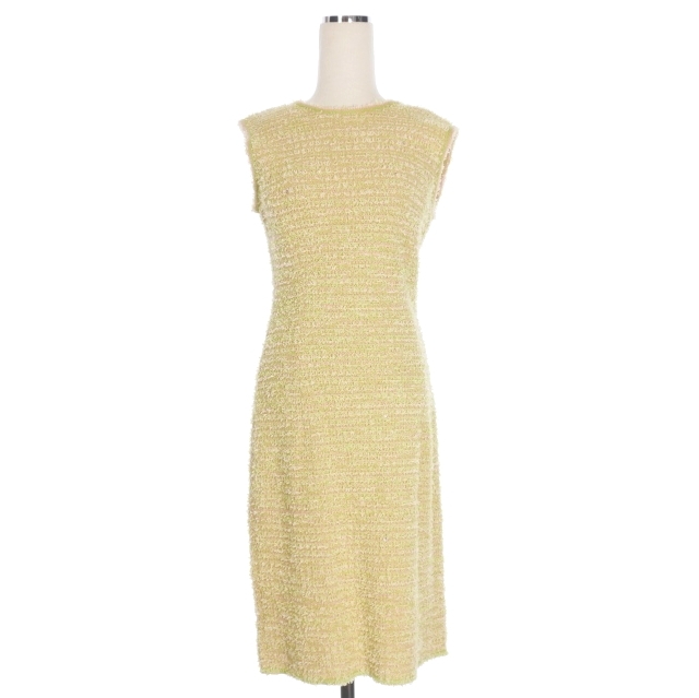 中古】フォクシー FOXEY スパンコール ツイード ノースリーブ