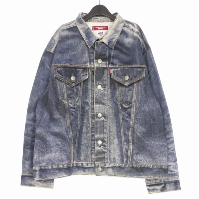 【中古】未使用品 eye JUNYA WATANABE MAN × BerBerJin × Levi's 25SS デニム転写ジャケット ブルゾン L インディゴ