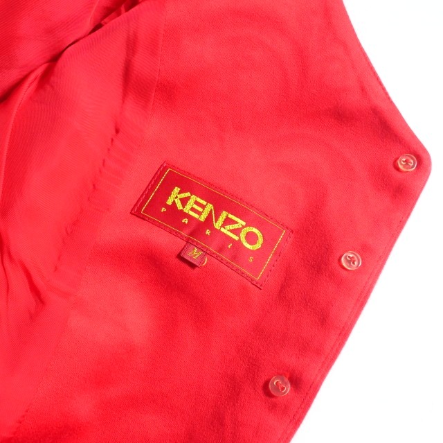 中古】ケンゾー KENZO 赤タグ 刺繍 セットアップ スカートスーツ M  