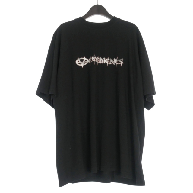 【中古】未使用品 ヴェトモン VETEMENT 25SS Reaper Regular T-shirt  Tシャツ カットソー L ブラック 黒 UA66TR650B