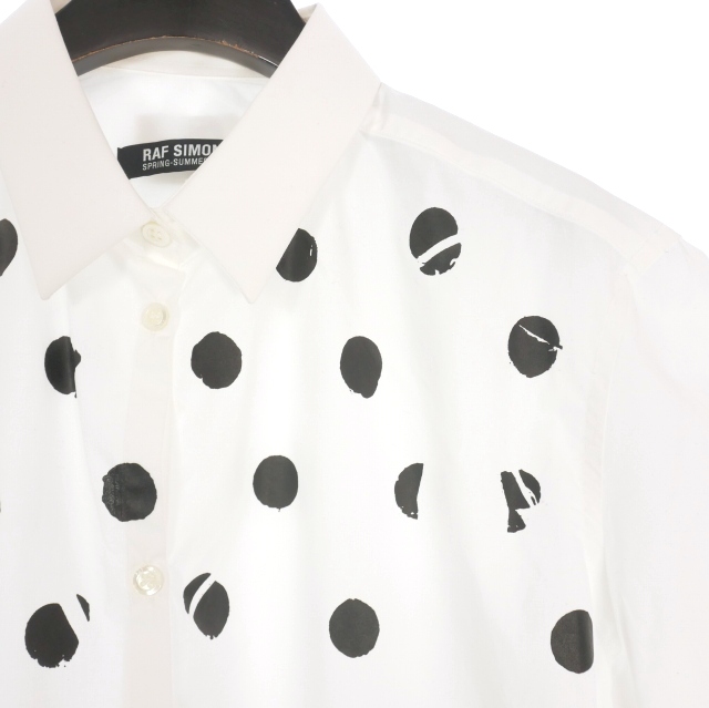 中古】未使用品 ラフシモンズ RAF SIMONS 23SS SHORT SLEEVE POLKA