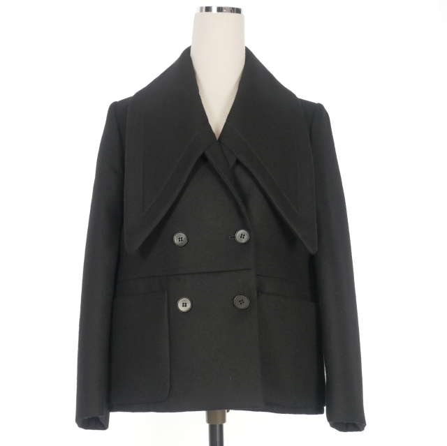 STELLA McCARTNEY ステラマッカートニー コート ブラック 中古】ステラマッカートニー STELLA McCARTNEY ビッグカラー P