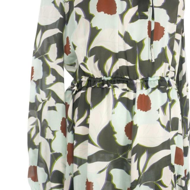 【中古】クリスチャン ワイナンツ christian wijnants フラワープリント プルオーバーロングワンピース ドレス シルク 中古】クリスチャン ワイナンツ christian wijnants フラワープリント