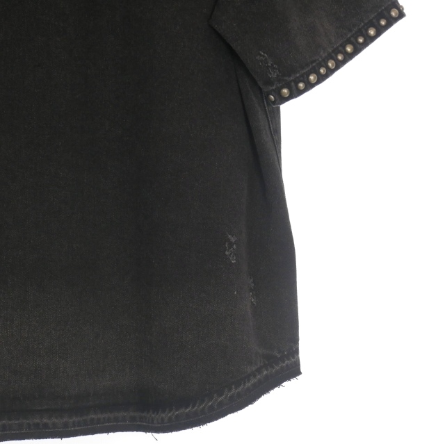 中古】ブレス Breath 25SS Suicide Studs Denim Shirt ダメージ加工