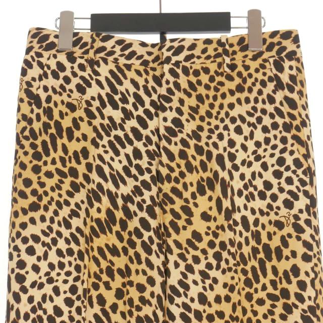【中古】未使用品 ディースクエアード DSQUARED2 23AW Slouchy London Pant レオパード ストレートパンツ スラックス 44 ベージュ 中古】未使用品 ディースクエアード DSQUARED2 23AW Slouchy London