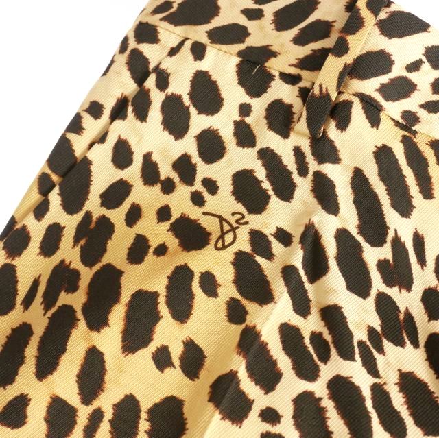 【中古】未使用品 ディースクエアード DSQUARED2 23AW Slouchy London Pant レオパード ストレートパンツ スラックス 46 ベージュ 中古】未使用品 ディースクエアード DSQUARED2 23AW Slouchy London