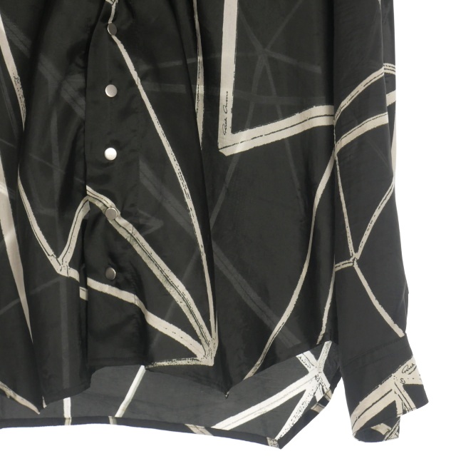 中古】リックオウエンス Rick Owens 22SS SNAP COLLAR FAUN SHIRT