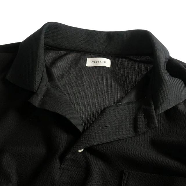 【中古】クレスト CLESSTE MASSIVE S/S POLO SHIRT 鹿の子編み ポロシャツ 半袖 F ブラック 黒 CLS-PL-2301 メンズ 中古】クレスト CLESSTE MASSIVE S/S POLO SHIRT 鹿の子編み
