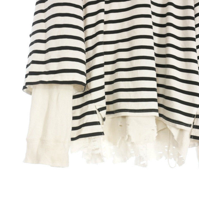 ANCELLM 25SS BORDER LAYERED LS SHIRT トップス 25SS ancellm BORDER