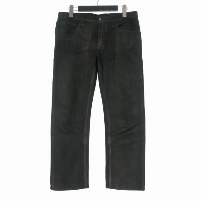 【中古】グッチ GUCCI SUPER SKINNY スキニーデニムパンツ ジーンズ 44 ブラック 黒 217499 XZ292 国内正規 メンズ