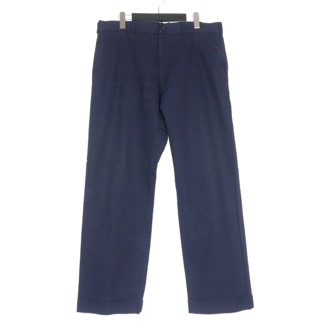 【中古】コムデギャルソンオム COMME des GARCONS HOMME 田中オム 99SS ワイドパンツ チノ M ネイビー 紺 HP-07011M