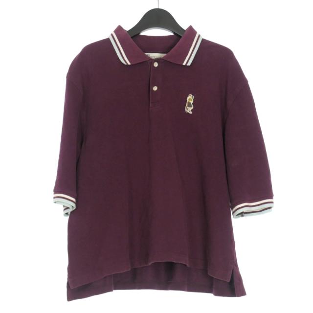 【中古】ダイリク DAIRIKU 19SS Night life Polo Shirt ポロシャツ カットソー 半袖 F ボルドー C-2 メンズ