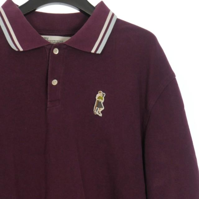 【中古】ダイリク DAIRIKU 19SS Night life Polo Shirt ポロシャツ カットソー 半袖 F ボルドー C-2 メンズ_2