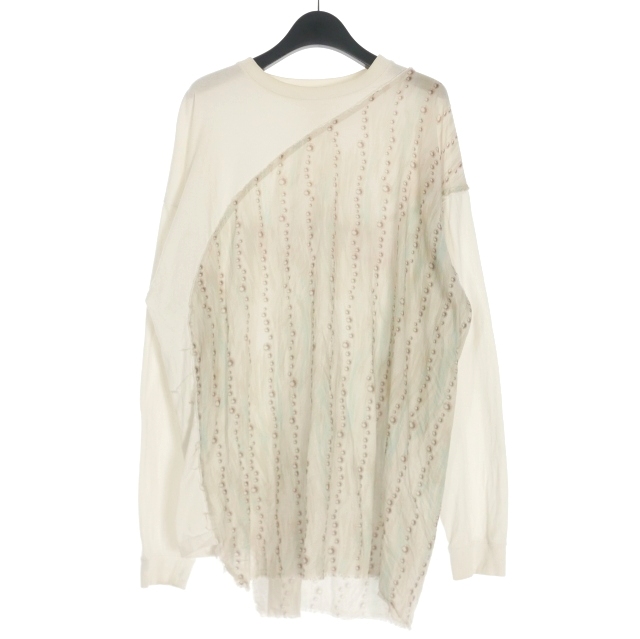 中古】サルバム sulvam 切替 ロングスリーブTシャツ カットソー 長袖 M