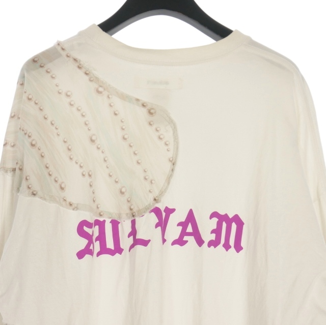 中古】サルバム sulvam 切替 ロングスリーブTシャツ カットソー 長袖 M