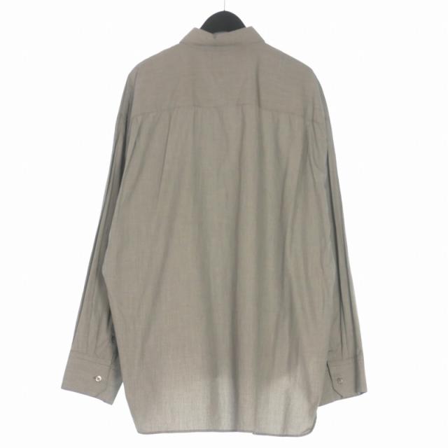 【中古】シュタイン stein OVERSIZED DOWN PATTERN SHIRT オーバーサイズシャツ トップス 長袖 S グレー ST.141-2 メンズ