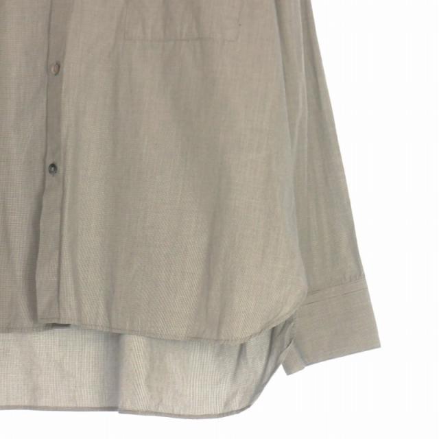 【中古】シュタイン stein OVERSIZED DOWN PATTERN SHIRT オーバーサイズシャツ トップス 長袖 S グレー ST.141-2 メンズ