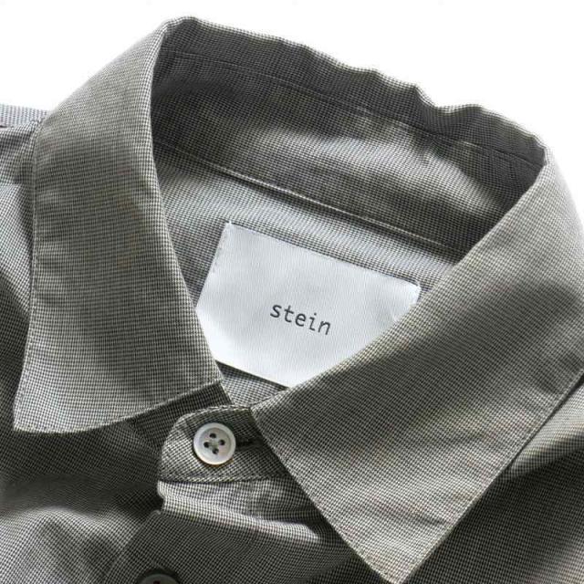 【中古】シュタイン stein OVERSIZED DOWN PATTERN SHIRT オーバーサイズシャツ トップス 長袖 S グレー ST.141-2 メンズ