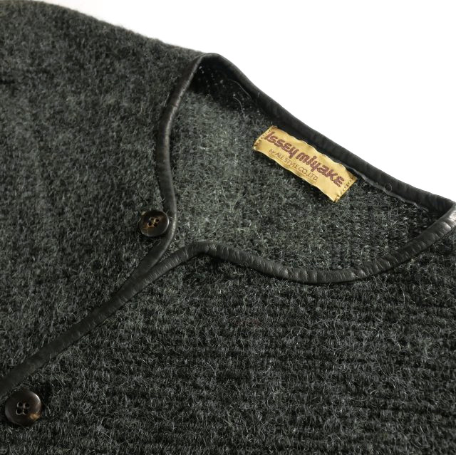 【中古】イッセイミヤケ ISSEY MIYAKE 70s ヴィンテージ オールスタイルタグ ニットカーディガン セーター 長袖 中古】イッセイミヤケ ISSEY MIYAKE 70s ヴィンテージ オールスタイル