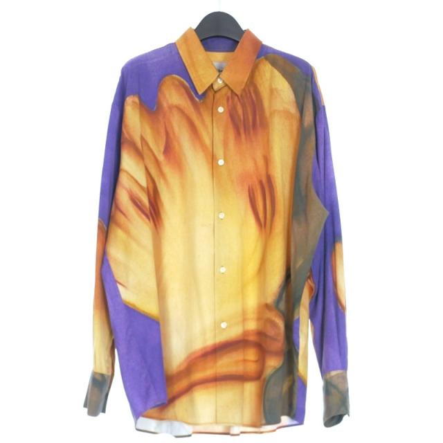 【中古】カルネボレンテ Carne Bollente Orange & Purple 'I'm Cumming' Shirt 柄シャツ 長袖 L マルチカラー CL2331009 メンズ