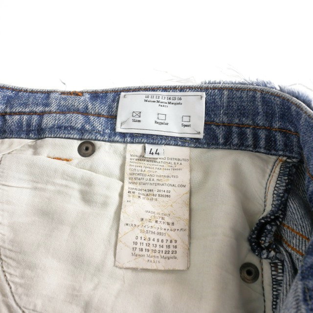 中古】マルタンマルジェラ 10 Martin Margiela 10 14AW ダメージ加工