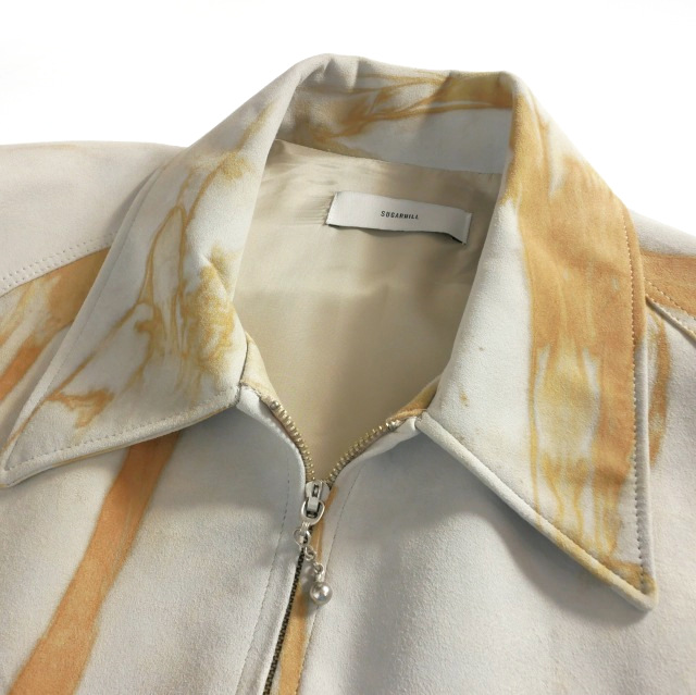 中古】シュガーヒル SUGARHILL 20SS 絞り染めレザーブルゾン