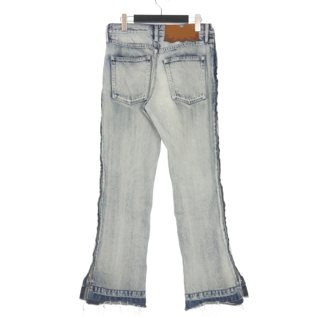 【中古】トーガ TOGA VIRILIS 23SS サイドジップ フレアデニム ジーンズ M/38/46 インディゴ TZ31-FF901 メンズ