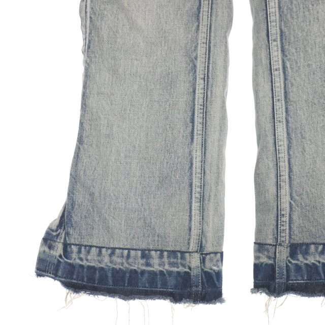 【中古】トーガ TOGA VIRILIS 23SS サイドジップ フレアデニム ジーンズ M/38/46 インディゴ TZ31-FF901 メンズ