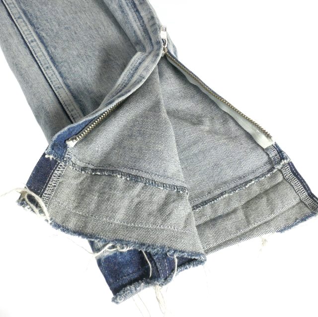 【中古】トーガ TOGA VIRILIS 23SS サイドジップ フレアデニム ジーンズ M/38/46 インディゴ TZ31-FF901 メンズ