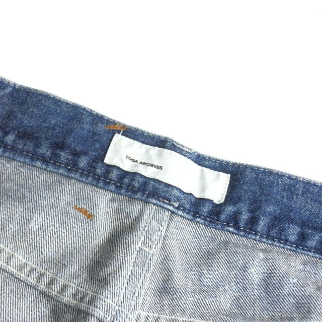 【中古】トーガ TOGA VIRILIS 23SS サイドジップ フレアデニム ジーンズ M/38/46 インディゴ TZ31-FF901 メンズ