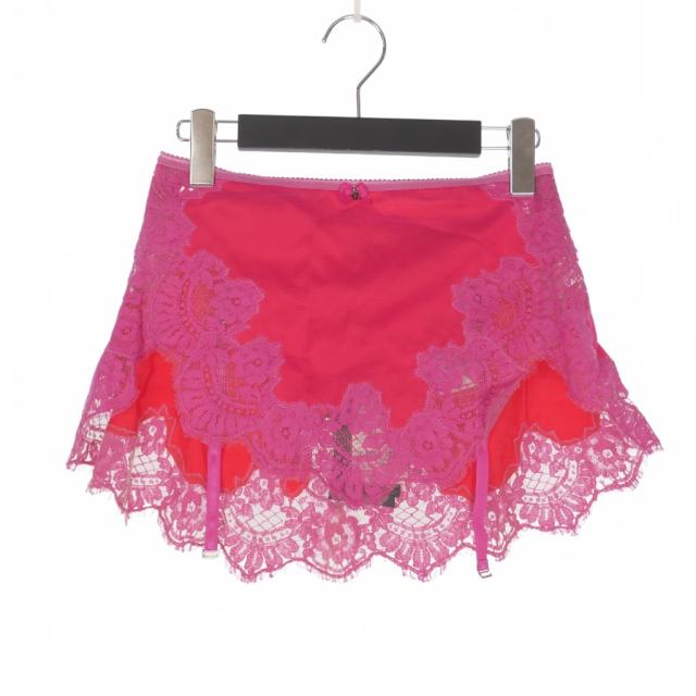 【中古】未使用品 ディースクエアード DSQUARED2 23AW Slip Hot Skirt レーススカート ボトムス 40 ピンク S72MA0962