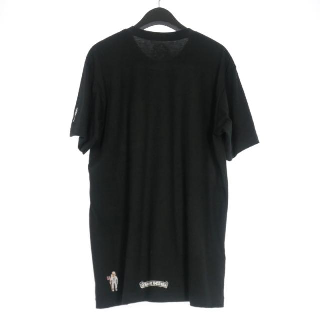 【中古】クロムハーツ CHROME HEARTS JOE FOTI 銀座店限定 クルーネック Tシャツ カットソー L ブラック 黒 国内正規 中古】クロムハーツ CHROME HEARTS JOE FOTI 銀座店限定 クルーネック