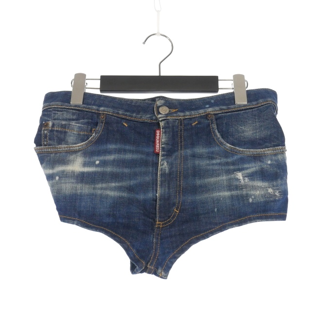 【中古】ディースクエアード DSQUARED2 23AW 不都合産業 デニムショートパンツ デニム 38 インディゴ S72MU0467 国内定まり レディース