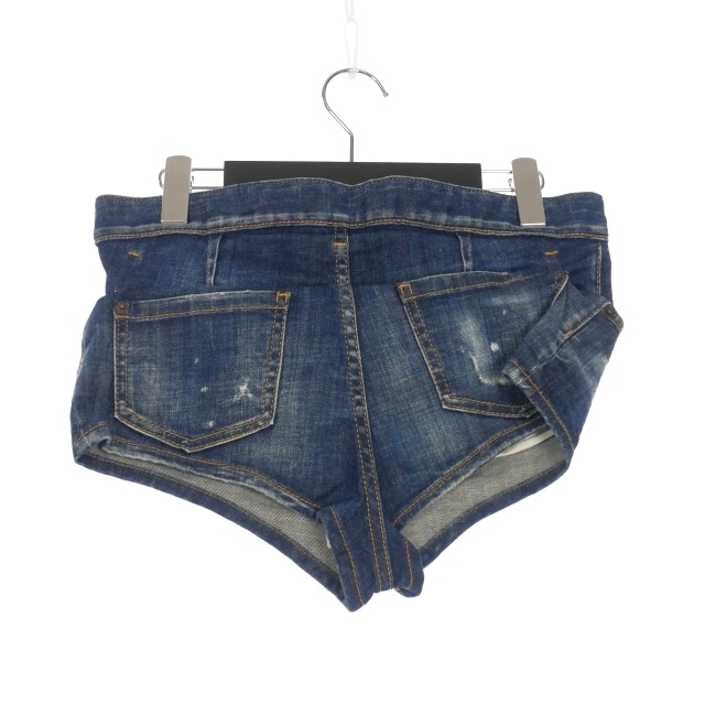 【中古】ディースクエアード DSQUARED2 23AW 不都合産業 デニムショートパンツ デニム 38 インディゴ S72MU0467 国内定まり レディース