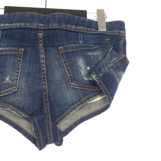 【中古】ディースクエアード DSQUARED2 23AW 不都合産業 デニムショートパンツ デニム 38 インディゴ S72MU0467 国内定まり レディース