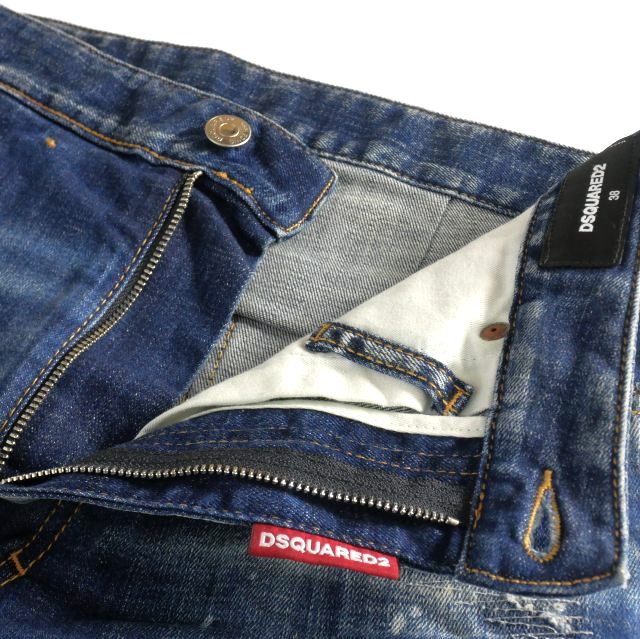【中古】ディースクエアード DSQUARED2 23AW 不都合産業 デニムショートパンツ デニム 38 インディゴ S72MU0467 国内定まり レディース