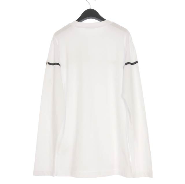 【中古】モンクレール MONCLER LS TSHITS ラバーロゴ ロングスリーブTシャツ カットソー 長袖 M ホワイト 白 中古】モンクレール MONCLER LS TSHITS ラバーロゴ ロングスリーブT