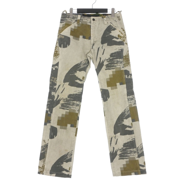 【中古】グリフィン GRIFFIN 00's SLASH CAMO ワークパンツ 30 迷彩 カモフラ メンズ