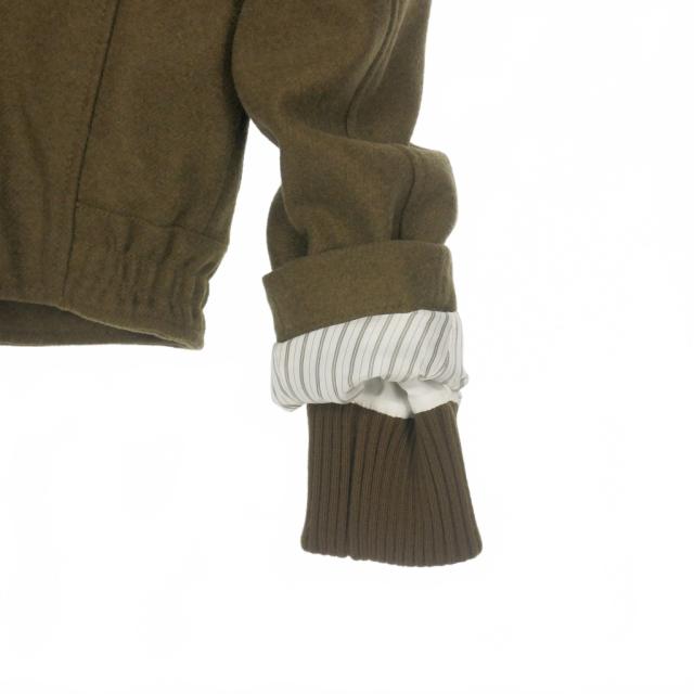 【中古】未使用品 ディースクエアード DSQUARED2 23AW Insulated Jacket ウール ジャケット ブルゾン 42 カーキ_5